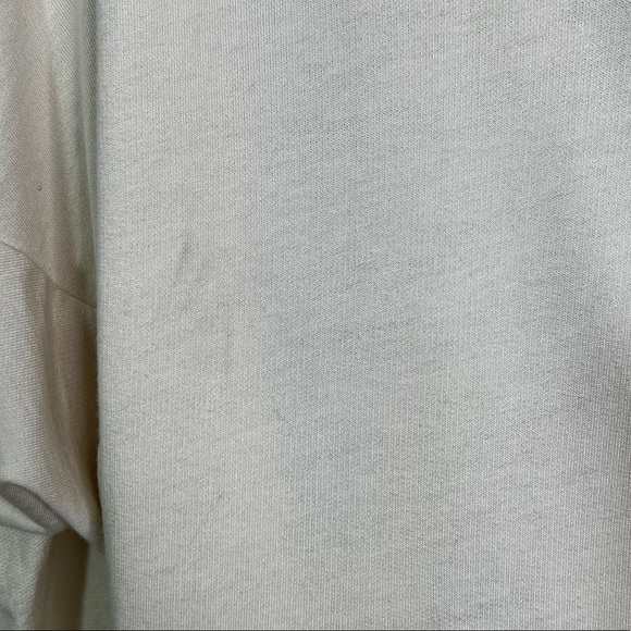 LA Made Cowl Neck Dolman Sleeve Relaxed Fit Hoodie in Cream Size M - Picture 10 of 10